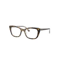Ray-Ban Eyeglasses Unisex Rb5433 Optics - Havana On Transparent Frame Clear Lenses Polarized 52-19