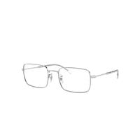 Ray-Ban Eyeglasses Unisex Rb6520 Optics - Silver Frame Clear Lenses Polarized 55-20