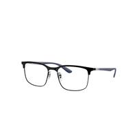 Ray-Ban Eyeglasses Unisex Rb6518 Optics - Sand Blue Frame Clear Lenses Polarized 55-19