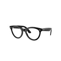 Ray-Ban Eyeglasses Unisex Wayfarer Way Optics - Black Frame Clear Lenses Polarized 54-21