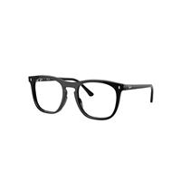 Ray-Ban Eyeglasses Unisex Rb2210v Optics - Black Frame Clear Lenses Polarized 51-21