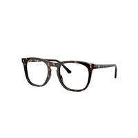 Ray-Ban Eyeglasses Unisex Rb2210v Optics - Havana Frame Clear Lenses Polarized 53-21
