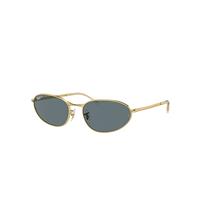 Ray-Ban Sunglasses Unisex Rb3734 - Arista Gold Frame Blue Lenses Polarized 56-18