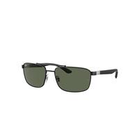 Ray-Ban Sunglasses Unisex Rb3737 - Black Frame Green Lenses 60-18