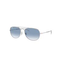 Ray-Ban Sunglasses Unisex Bain Bridge - Silver Frame Blue Lenses 60-17