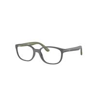Ray-Ban Eyeglasses Children Rb1632 Optics Kids Bio-based - Dark Grey On Green Frame Clear Lenses 46-16