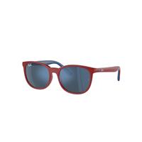 Ray-Ban Sunglasses Children Rb9079s Kids Bio-based - Red On Blue Frame Blue Lenses 49-16
