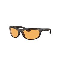 Ray-Ban Sunglasses Man Balorama - Havana Frame Orange Lenses 62-19