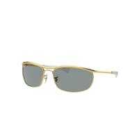 Ray-Ban Sunglasses Unisex Olympian I Deluxe - Arista Gold Frame Blue Lenses 62-18