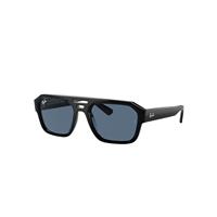 Ray-Ban Sunglasses Unisex Corrigan Bio-based - Black Frame Blue Lenses 54-20