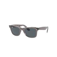 Ray-Ban Sunglasses Unisex Original Wayfarer Classic - Grey On Transparent Frame Blue Lenses 50-22