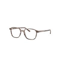 Ray-Ban Eyeglasses Unisex Leonard Optics - Striped Grey Frame Clear Lenses Polarized 51-17