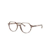 Ray-Ban Eyeglasses Unisex Thalia Optics - Striped Beige Frame Clear Lenses Polarized 51-18