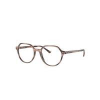 Ray-Ban Eyeglasses Unisex Thalia Optics - Striped Pink Frame Clear Lenses Polarized 49-18