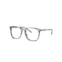Ray-Ban Eyeglasses Unisex Rb5387 Optics - Striped Blue Frame Clear Lenses Polarized 54-18