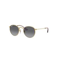 Ray-Ban Sunglasses Children Round Kids - Arista Gold Frame Grey Lenses Polarized 44-19
