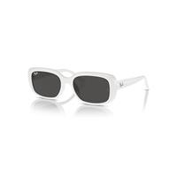 Ray-Ban Sunglasses Unisex Rb4421d Bio-based - White Frame Grey Lenses 56-18