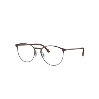 Ray-Ban Eyeglasses Unisex Rb6375 Optics - Gunmetal Frame Clear Lenses Polarized 51-18