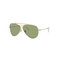 Ray-Ban Sunglasses Unisex Aviator Reverse - Arista Gold Frame Green Lenses 59-11