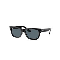 Ray-Ban Sunglasses Man Burbank - Black Frame Blue Lenses 55-20