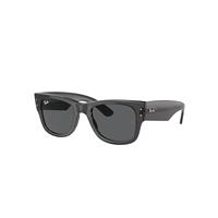 Ray-Ban Sunglasses Unisex Mega Wayfarer - Transparent Black Frame Grey Lenses 51-21