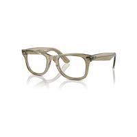 Ray-Ban Eyeglasses Unisex Wayfarer Ease Optics Change - Photo Striped Grey Frame Clear Lenses Polarized 50-22