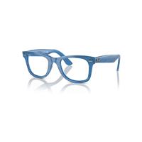 Ray-Ban Eyeglasses Unisex Wayfarer Ease Optics Change - Photo Striped Blue Frame Clear Lenses Polarized 50-22