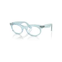 Ray-Ban Eyeglasses Unisex Wayfarer Oval Optics Change - Photo Waves Azure Frame Clear Lenses Polarized 50-22