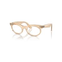 Ray-Ban Eyeglasses Unisex Wayfarer Oval Optics Change - Photo Waves Brown Frame Clear Lenses Polarized 50-22