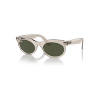 Ray-Ban Sunglasses Unisex Wayfarer Oval Change - Photo Waves Grey Frame Green Lenses 53-22