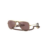 Ray-Ban Sunglasses Children Aviator Kids - Arista Gold Frame Brown Lenses 52-14