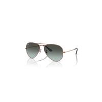 Ray-Ban Sunglasses Unisex Aviator Large Metal - Rose Gold Frame Blue Lenses 58-14
