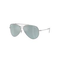 Ray-Ban Sunglasses Unisex Lenny Kravitz X Aviator Reverse - Silver Frame Silver Lenses 62-11