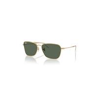 Ray-Ban Sunglasses Unisex Caravan Reverse - Arista Gold Frame Green Lenses 61-15