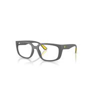 Ray-Ban Eyeglasses Unisex Rb4443vm Optics Scuderia Ferrari Collection - Matte Grey Frame Clear Lenses Polarized 55-19