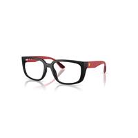 Ray-Ban Eyeglasses Unisex Rb4443vm Optics Scuderia Ferrari Collection - Matte Red Frame Clear Lenses Polarized 55-19