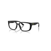 Ray-Ban Eyeglasses Unisex Rb4443vm Optics Scuderia Ferrari Collection - Matte Black Frame Clear Lenses Polarized 55-19