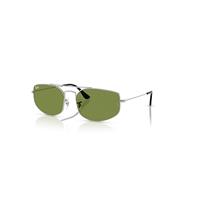 Ray-Ban Sunglasses Unisex Explorer V - Silver Frame Green Lenses 60-17