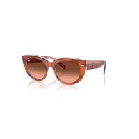 Ray-Ban Sunglasses Woman Doreen - Red Havana On Transparent Multicolour Frame Pink Lenses 52-20