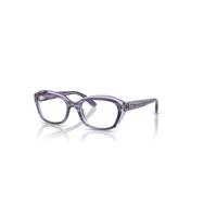 Ray-Ban Eyeglasses Children Rb1636 Optics Kids - Striped Violet On Transparent Violet Frame Clear Lenses Polarized 46-17