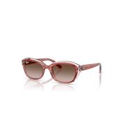 Ray-Ban Sunglasses Children Rb9081s Kids - Striped Pink On Transparent Pink Frame Brown Lenses 48-17