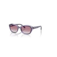 Ray-Ban Sunglasses Children Rb9081s Kids - Striped Violet On Transparent Violet Frame Violet Lenses 48-17