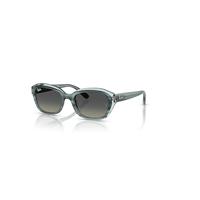 Ray-Ban Sunglasses Children Rb9081s Kids - Striped Green On Transparent Green Frame Grey Lenses 48-17