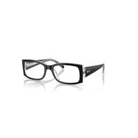 Ray-Ban Eyeglasses Woman Miriam Optics - Black On Transparent Frame Clear Lenses Polarized 54-19