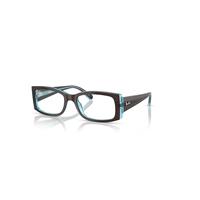 Ray-Ban Eyeglasses Woman Miriam Optics - Brown On Transparent Blue Frame Clear Lenses Polarized 52-19