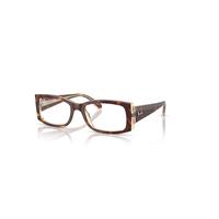 Ray-Ban Eyeglasses Woman Miriam Optics - Light Havana On Multicolour Frame Clear Lenses Polarized 52-19