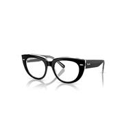 Ray-Ban Eyeglasses Woman Doreen Optics - Black On Transparent Frame Clear Lenses Polarized 48-19