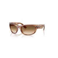 Ray-Ban Sunglasses Unisex Mega Balorama - Striped Brown Frame Brown Lenses 63-19