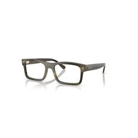 Ray-Ban Eyeglasses Unisex Rb5435 Optics - Havana Green Frame Clear Lenses Polarized 54-19