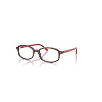 Ray-Ban Eyeglasses Unisex Sam Optics - Transparent Red Frame Clear Lenses Polarized 54-19